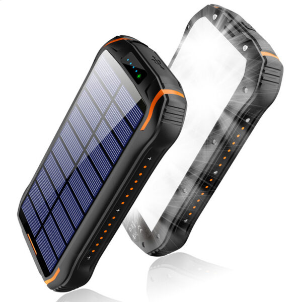 Solar Power Bank 26800Mah Outdoor Emergency Highlight Camping Light Waterproof