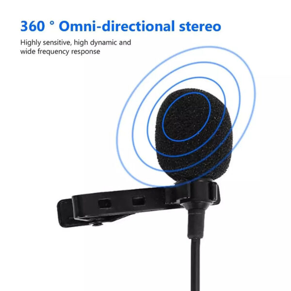Compatible with Apple , Metal Lavalier One-point Two-amplifier  Clip Earphone Microphone