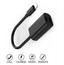Adapter cable charging listening to music 2-in-1 headphone transfer