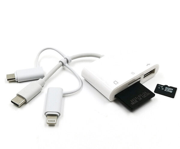 Three-in-one card reader